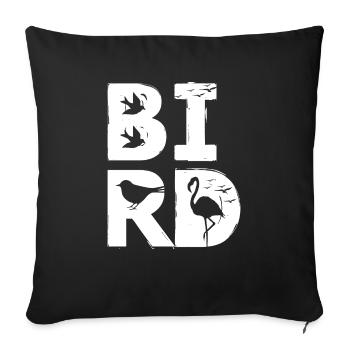 OISEAU / oiseau - Housse de coussin décorative 45 x 45 cm - noir - Devant