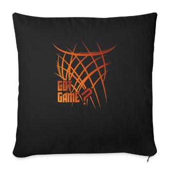 Basketball Saying Gift Abstract Laying Machine - Sofa pillowcase 17,3'' x 17,3'' (45 x 45 cm) - black - Front