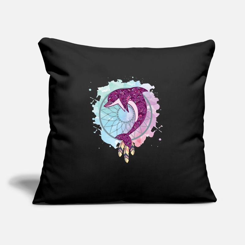 Dream catcher dolphin Sofa pillowcase 17,3'' x 17,3'' (45 x 45 cm)