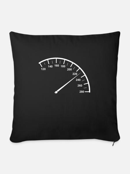 Auto rennen auto tuner Shirt Geschenk - Sofakissenbezug 45 x 45 cm - Schwarz