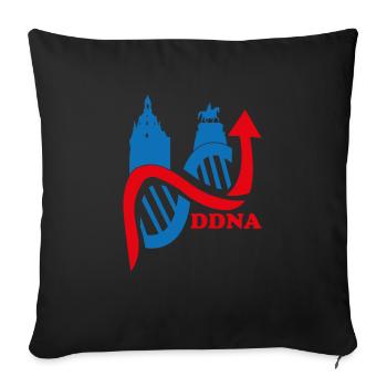 Dresden - Sofa pillowcase 17,3'' x 17,3'' (45 x 45 cm) - black - Front
