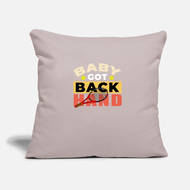 Bébé a ramené le cadeau drôle de conception de tennis de main Housse de coussin décorative 45 x 45 cm