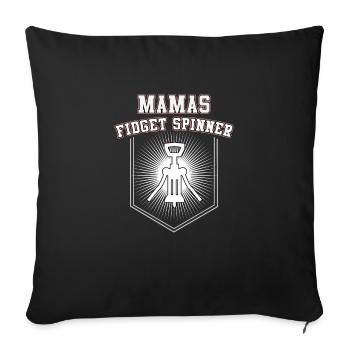 Mama's Fidget Spinner a l'air drôle. Cadeau. - Housse de coussin décorative 45 x 45 cm - noir - Devant