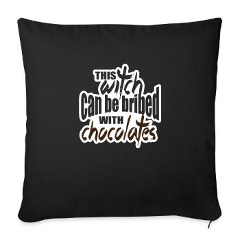 Funny Witch Halloween - Sofa pillowcase 17,3'' x 17,3'' (45 x 45 cm) - black - Front