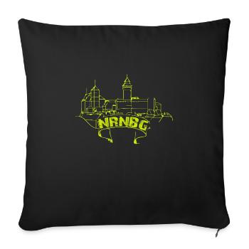 Nuremberg - Sofa pillowcase 17,3'' x 17,3'' (45 x 45 cm) - black - Front
