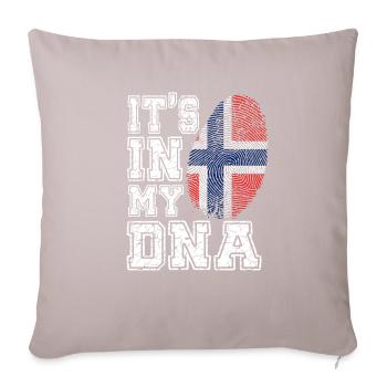 DNA Norway T-shirt - Housse de coussin décorative 45 x 45 cm - taupe clair - Devant