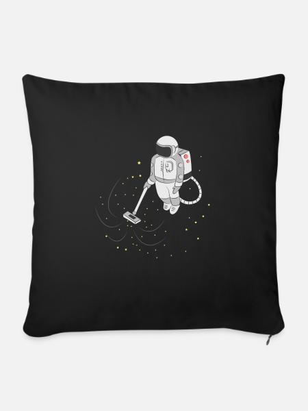Astronaut Spaceman Space Weltall Shirt Geschenk - Sofakissenbezug 45 x 45 cm - Schwarz