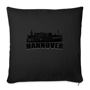 Hanover - Sofa pillowcase 17,3'' x 17,3'' (45 x 45 cm) - black - Front