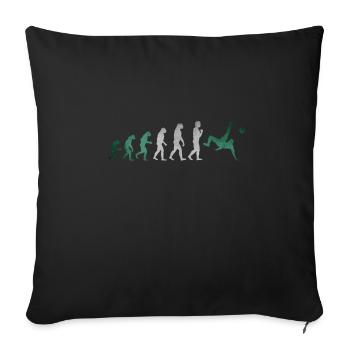 Evolution Football Nigeria - Housse de coussin décorative 45 x 45 cm - noir - Devant