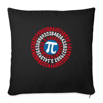 pi - Housse de coussin décorative 45 x 45 cm - noir - Devant