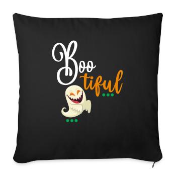 Esprit de Halloween - Housse de coussin décorative 45 x 45 cm - noir - Devant