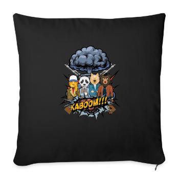 The Pet Team - Sofakissenbezug 45 x 45 cm - Schwarz - Vorne
