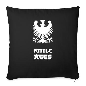 middle Ages - Sofa pillowcase 17,3'' x 17,3'' (45 x 45 cm) - black - Front