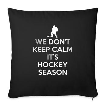 Nous ne gardons pas le calme - Housse de coussin décorative 45 x 45 cm - noir - Devant
