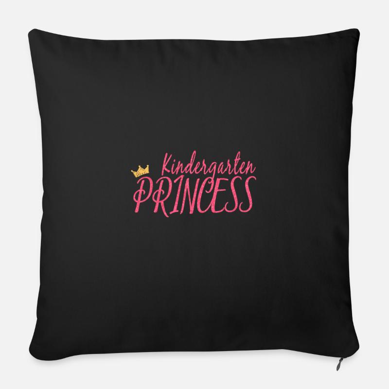Kindergarten Princess - Sofa pillowcase 17,3'' x 17,3'' (45 x 45 cm) - black