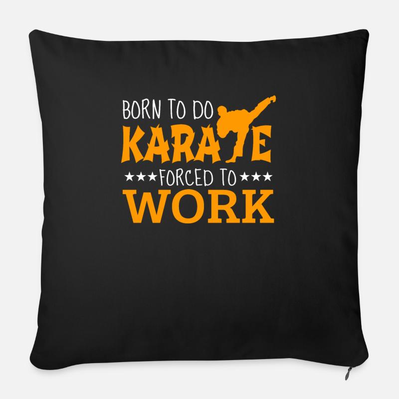 Karate - Sofakissenbezug 45 x 45 cm - Schwarz