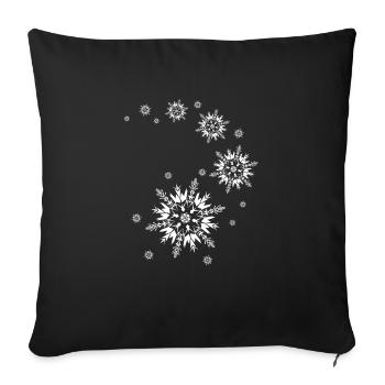 Winter - Sofakissenbezug 45 x 45 cm - Schwarz - Vorne