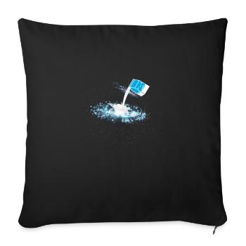 Lait Galactique Voie Lactée - Housse de coussin décorative 45 x 45 cm - noir - Devant