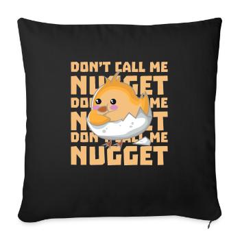 Chick n'est pas une pépite - Housse de coussin décorative 45 x 45 cm - noir - Devant