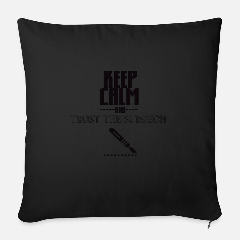 Plastische Chirurgie - Sofakissenbezug 45 x 45 cm - Schwarz
