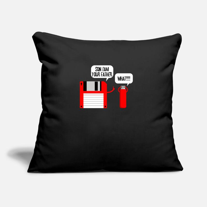 Diskette USB Stick What Geschenkidee Sofakissenbezug 45 x 45 cm