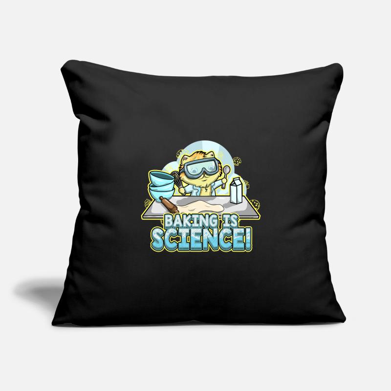 La cuisson de chaton de chat est boulanger de science Housse de coussin décorative 45 x 45 cm