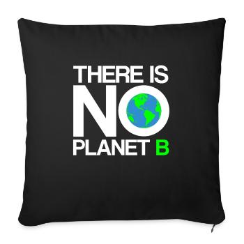Earth - Earth Day Protection de l'environnement - Housse de coussin décorative 45 x 45 cm - noir - Devant