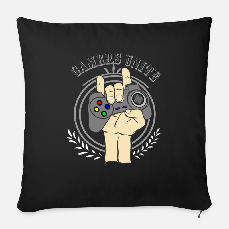 Gaming Spielkonsole - Sofakissenbezug 45 x 45 cm - Schwarz