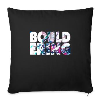 Idée de cadeau d'escalade d'escalade d'escalade d'escalade - Housse de coussin décorative 45 x 45 cm - noir - Devant