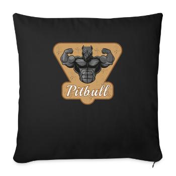 Bodybuilding Gym Fitness Kraft Muskeln Geschenk - Sofakissenbezug 45 x 45 cm - Schwarz - Vorne