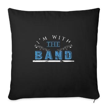 I belong to the band Fan Groupie Festival Concert - Sofa pillowcase 17,3'' x 17,3'' (45 x 45 cm) - black - Front