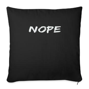 Non - Housse de coussin décorative 45 x 45 cm - noir - Devant
