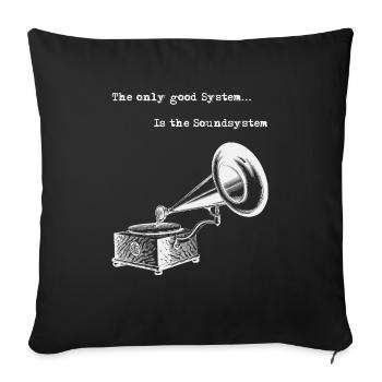 Sound system Good System - Sofa pillowcase 17,3'' x 17,3'' (45 x 45 cm) - black - Front