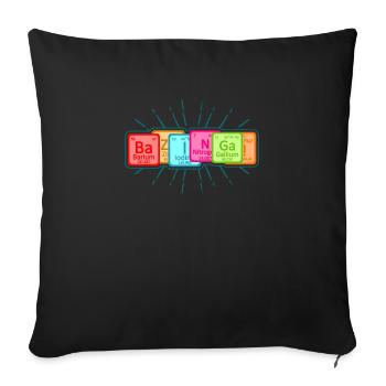 BaZNGA! Periodic Table Big Bang Theory - Sofa pillowcase 17,3'' x 17,3'' (45 x 45 cm) - black - Front