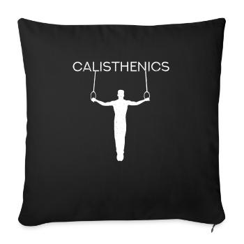 calisthenics - Sofa pillowcase 17,3'' x 17,3'' (45 x 45 cm) - black - Front
