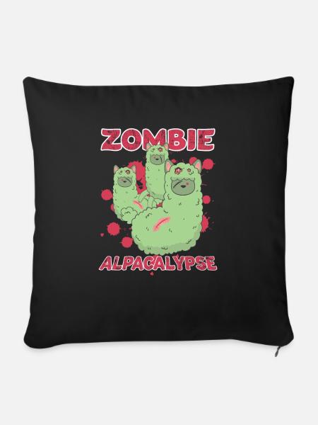 Zombieapokalypse - Sofakissenbezug 45 x 45 cm - Schwarz