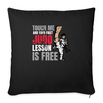Judo - Sofakissenbezug 45 x 45 cm - Schwarz - Vorne