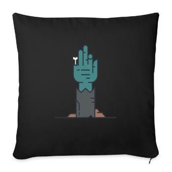 Zombie Zombie Apocalypse Monster Halloween Cadeau - Housse de coussin décorative 45 x 45 cm - noir - Devant
