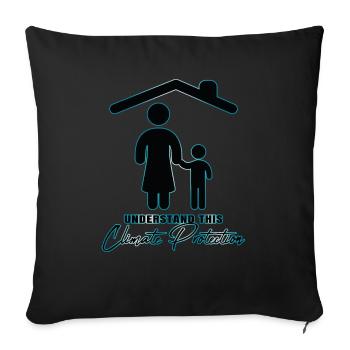 Comprenez cela - Protection du climat - Housse de coussin décorative 45 x 45 cm - noir - Devant