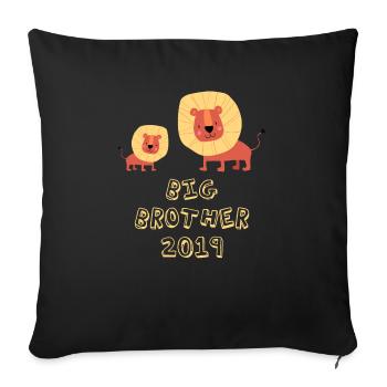 Big Brother Big Brother 2019 T-Shirt - Sofa pillowcase 17,3'' x 17,3'' (45 x 45 cm) - black - Front