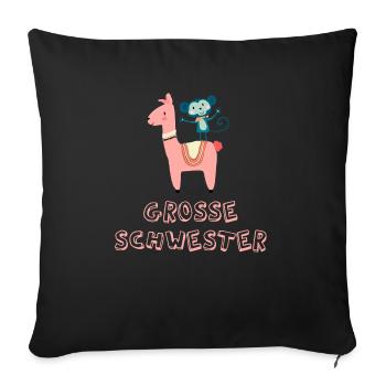Big sister Big sister T-shirt - Sofa pillowcase 17,3'' x 17,3'' (45 x 45 cm) - black - Front