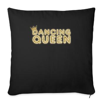 Dancing Queen - Sofa pillowcase 17,3'' x 17,3'' (45 x 45 cm) - black - Front
