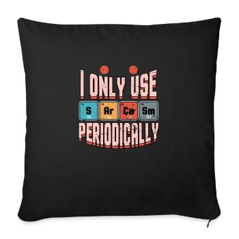 sarcasme - Housse de coussin décorative 45 x 45 cm - noir - Devant