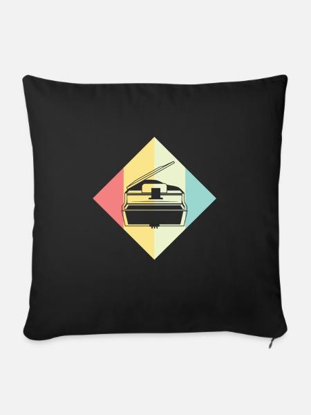 Piano - Sofakissenbezug 45 x 45 cm - Schwarz