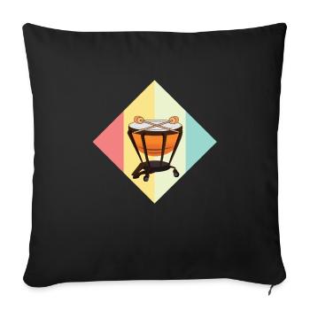 swot - Sofa pillowcase 17,3'' x 17,3'' (45 x 45 cm) - black - Front
