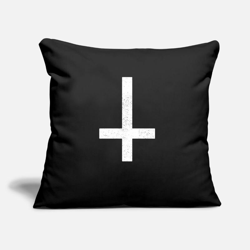 False cross Satan devil Christ Halloween Sofa pillowcase 17,3'' x 17,3'' (45 x 45 cm)