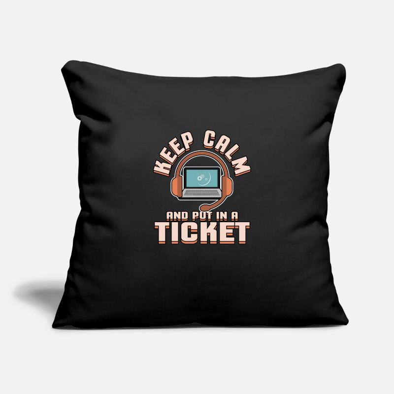 Tech support ticket computer problem Bug Informatik Sofa pillowcase 17,3'' x 17,3'' (45 x 45 cm)
