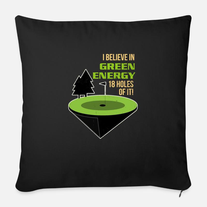 Golf Golf - Sofakissenbezug 45 x 45 cm - Schwarz