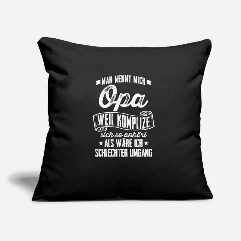 Großvater Opa = Komplize? Geschenk Sofakissenbezug 45 x 45 cm