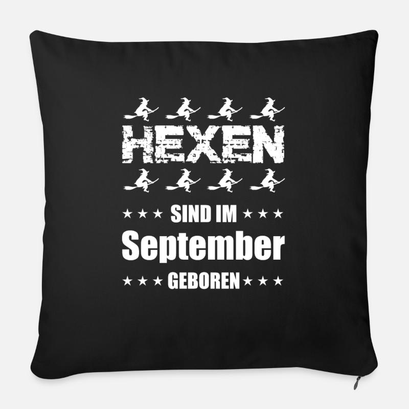 Hexe - Sofakissenbezug 45 x 45 cm - Schwarz